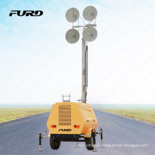 Mobile Diesel Generator Lighting Towers with 4 LED Spotlights